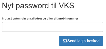 Glemt password